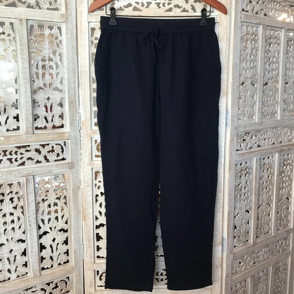 J. Crew Navy 100% Cotton Lightweight Flowy Pants S - Picture 1 of 12